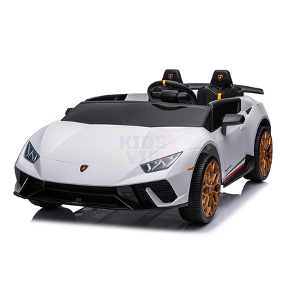 White 2-Seater Officially Licensed 24V Lamborghini Huracan 4x4 Complete Edition Ride-On Car image 2