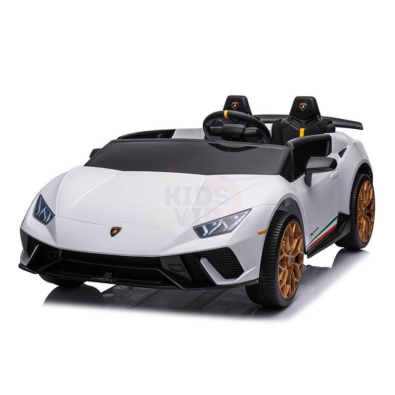 White 2-Seater Officially Licensed 24V Lamborghini Huracan 4x4 Complete Edition Ride-On Car image 2