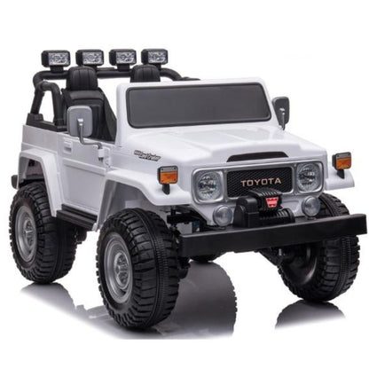White 2-Seater Premium Edition Toyota 24V / 4x4 Truck for Kids, RC image 19