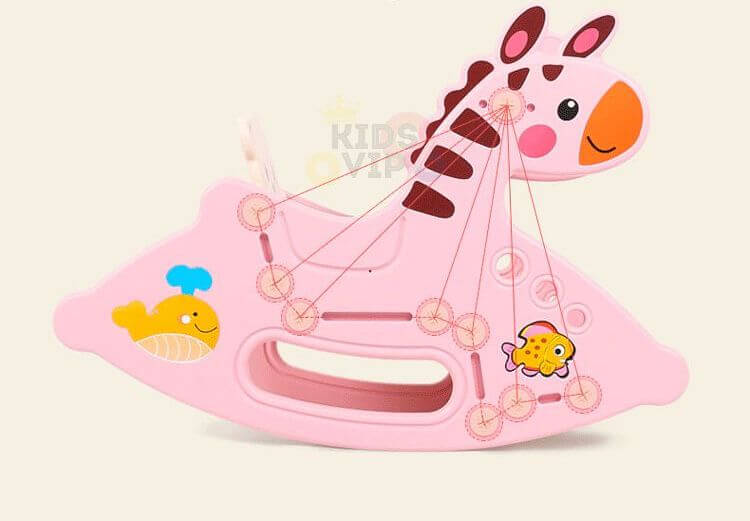 Toddlers and Infants Rocking Deer Edition Chair with Music - Pink image 3