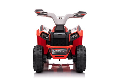 Red 6V Kids 6-Wheel ATV W/ Trailer, Music, BT and Microphone