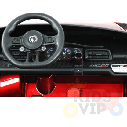2 Seater Licensed Sport Edition Maserati MC20 24V Kids Ride-on Car With 4x4 and RC - Red image 12