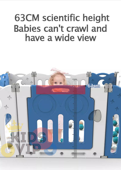 20 Panels Indoor/Outdoor Foldable Playpen, Fence, Safety Play yard with Activity for Toddlers and Infants image 22
