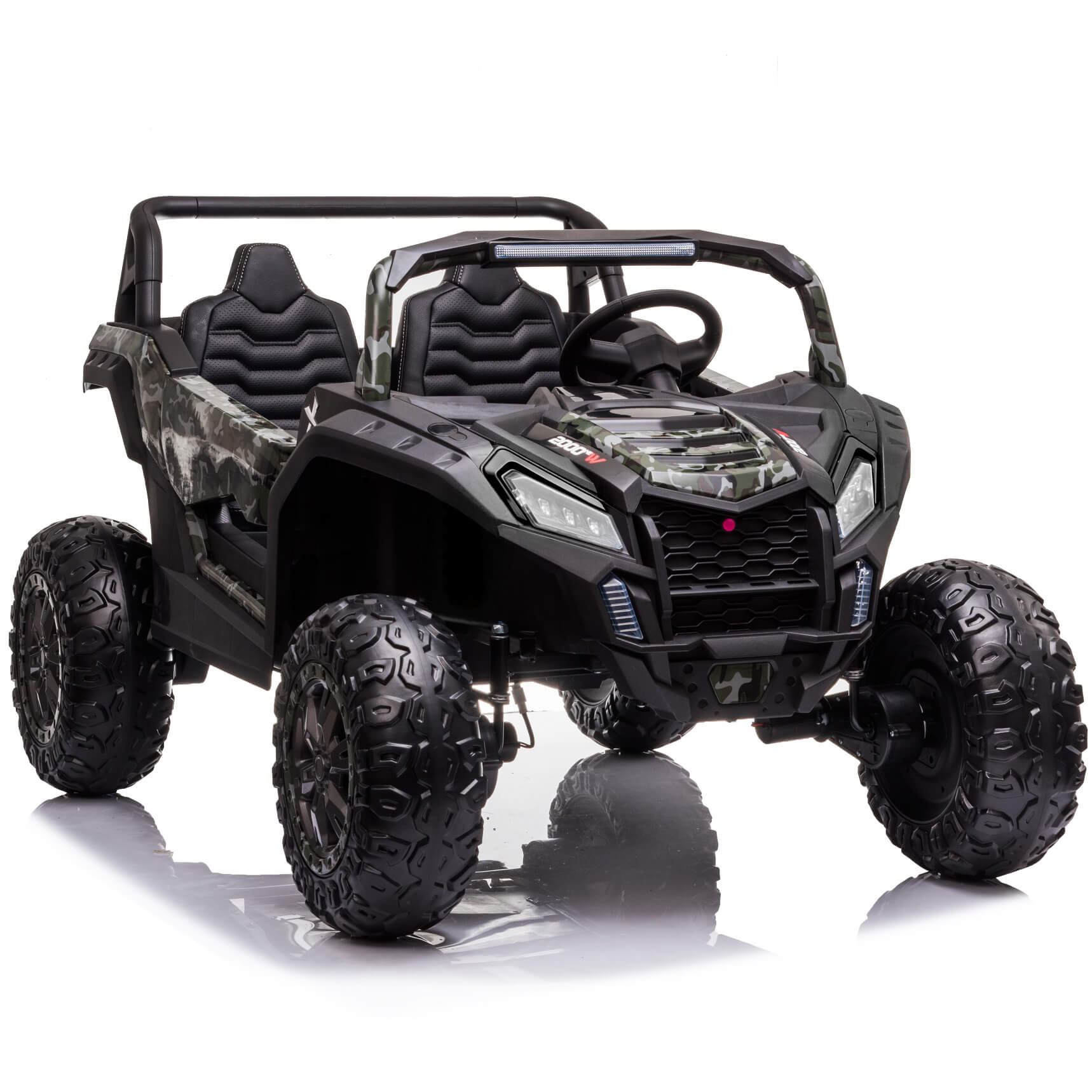 2 Seater XXL Edition Blade BT 24V/4WD Kids Exclusive Buggy/Utv, Rubber Wheels, Leather Seats image 7