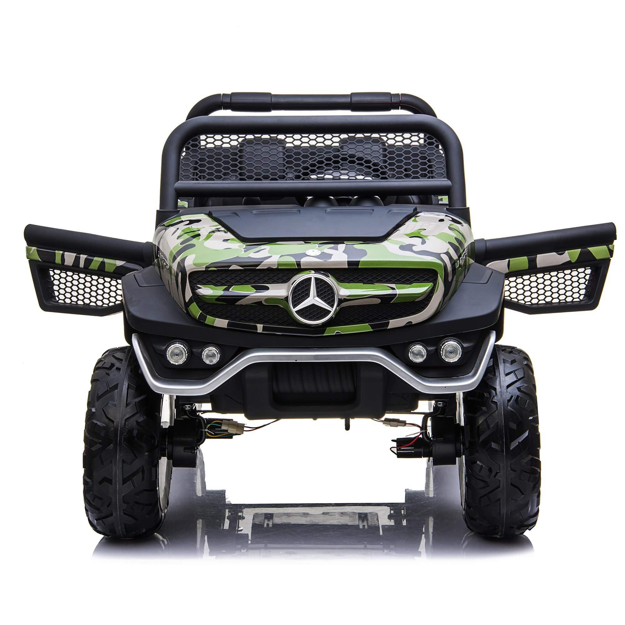 2 Seater 4WD Mercedes Unimog 12V Ride On UTV with RC image 6