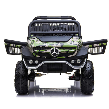 2 Seater 4WD Mercedes Unimog 12V Ride On UTV with RC image 6
