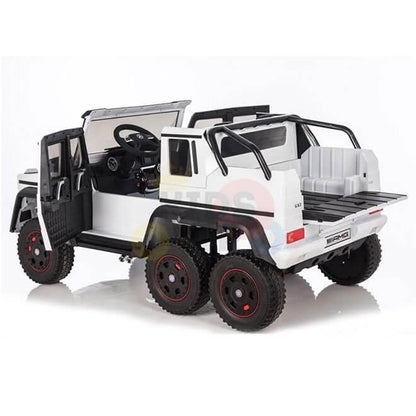 Mercedes G63 24V 6-Wheel 2-Seater Ride-on | 4WD, MP3, SD, USB, Remote Control | White image 8