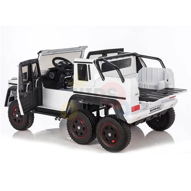 Mercedes G63 24V 6-Wheel 2-Seater Ride-on | 4WD, MP3, SD, USB, Remote Control | White image 8