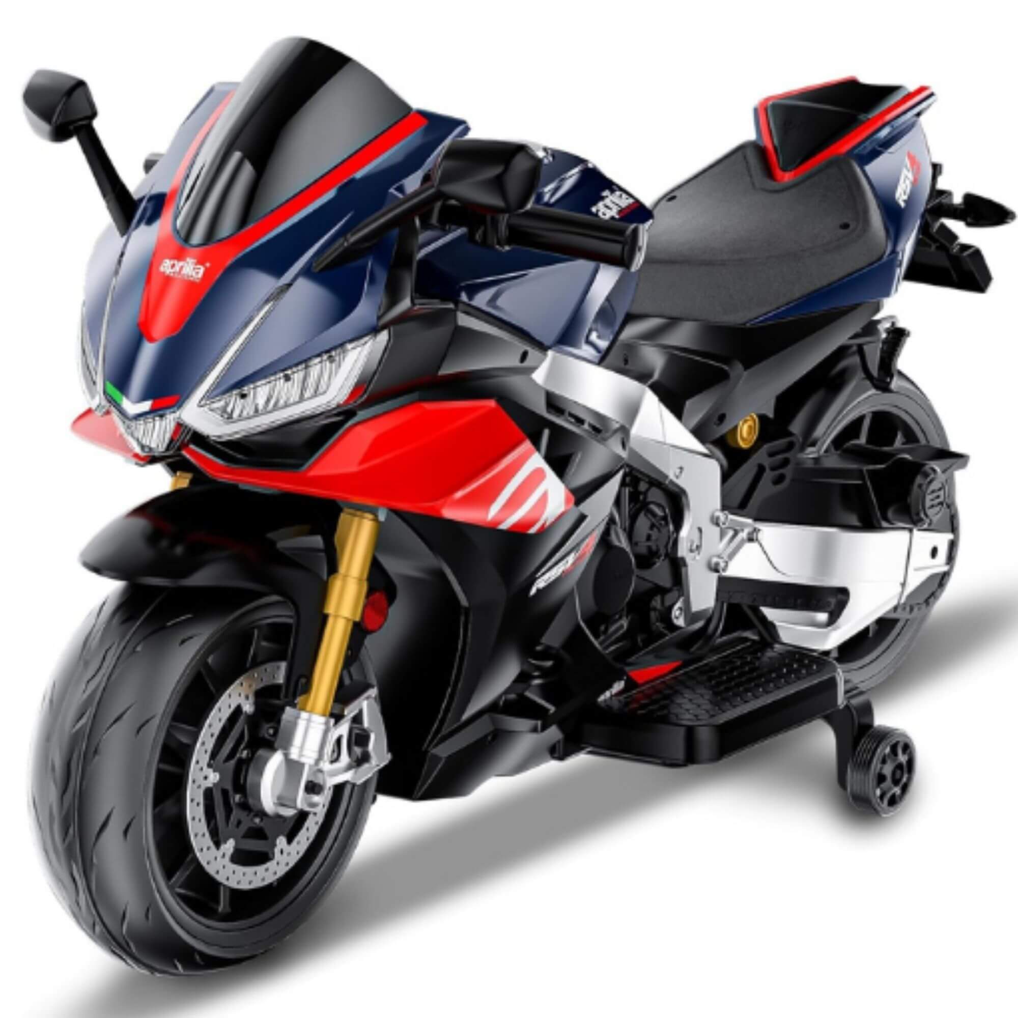 Upgraded Aprilia RSV4 12V Super Motorcycle With Music, Lights and Rubber Wheels image 13