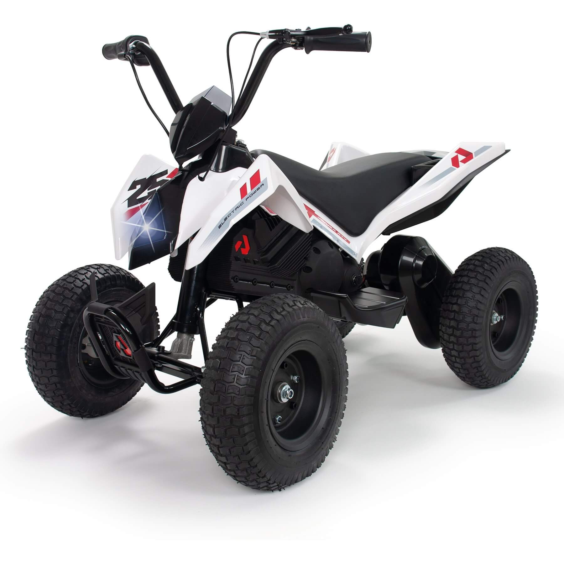 KIDSVIP INJUSA 24V X-Treme Zero Edition Ride On Quad/ATV for Kids, Rubber Wheels image 4