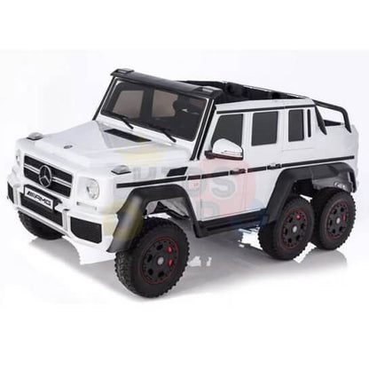 Mercedes G63 24V 6-Wheel 2-Seater Ride-on | 4WD, MP3, SD, USB, Remote Control | White image 5