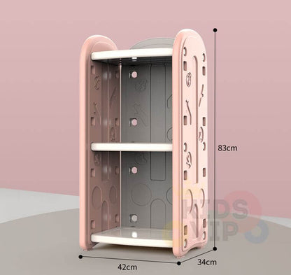 Kids and Toddlers Toy Storage/Organizer with Bins and Bookshelves - Pink image 6