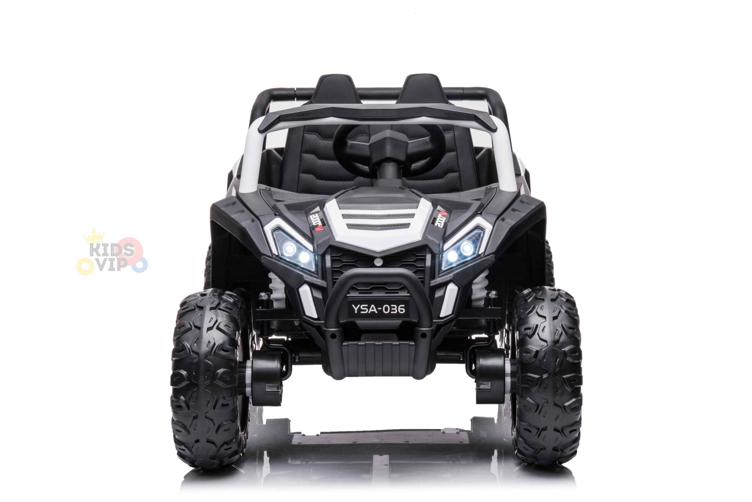 Complete Edition Blade Junior 1-Seater 12V Toddlers' and Kids' Ride-on UTV w/ Rubber Wheels, Leather Seat, Lights, MP3, USB, BT, Parent RC - KIDS VIP image 6