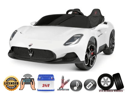 2 Seater Licensed Sport Edition Maserati MC20 24V Kids Ride-on Car With 105-Watt Brushless Motor and RC image 1