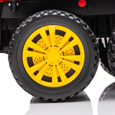 6-Wheeler 24V 2-Seater Ride-on Tractor Trailer with Dump Cart and Parental Remote