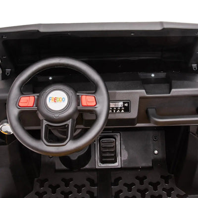 6-Wheeler 24V 2-Seater Ride-on Tractor Trailer with Dump Cart and Parental Remote
