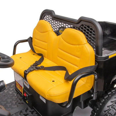 6-Wheeler 24V 2-Seater Ride-on Tractor Trailer with Dump Cart and Parental Remote