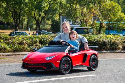 Officially Licensed Lamborghini Aventador 24V 2-Seater Ride-On Car