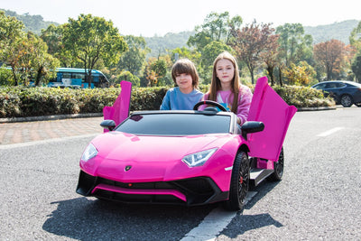 Officially Licensed Lamborghini Aventador 24V 2-Seater Ride-On Car