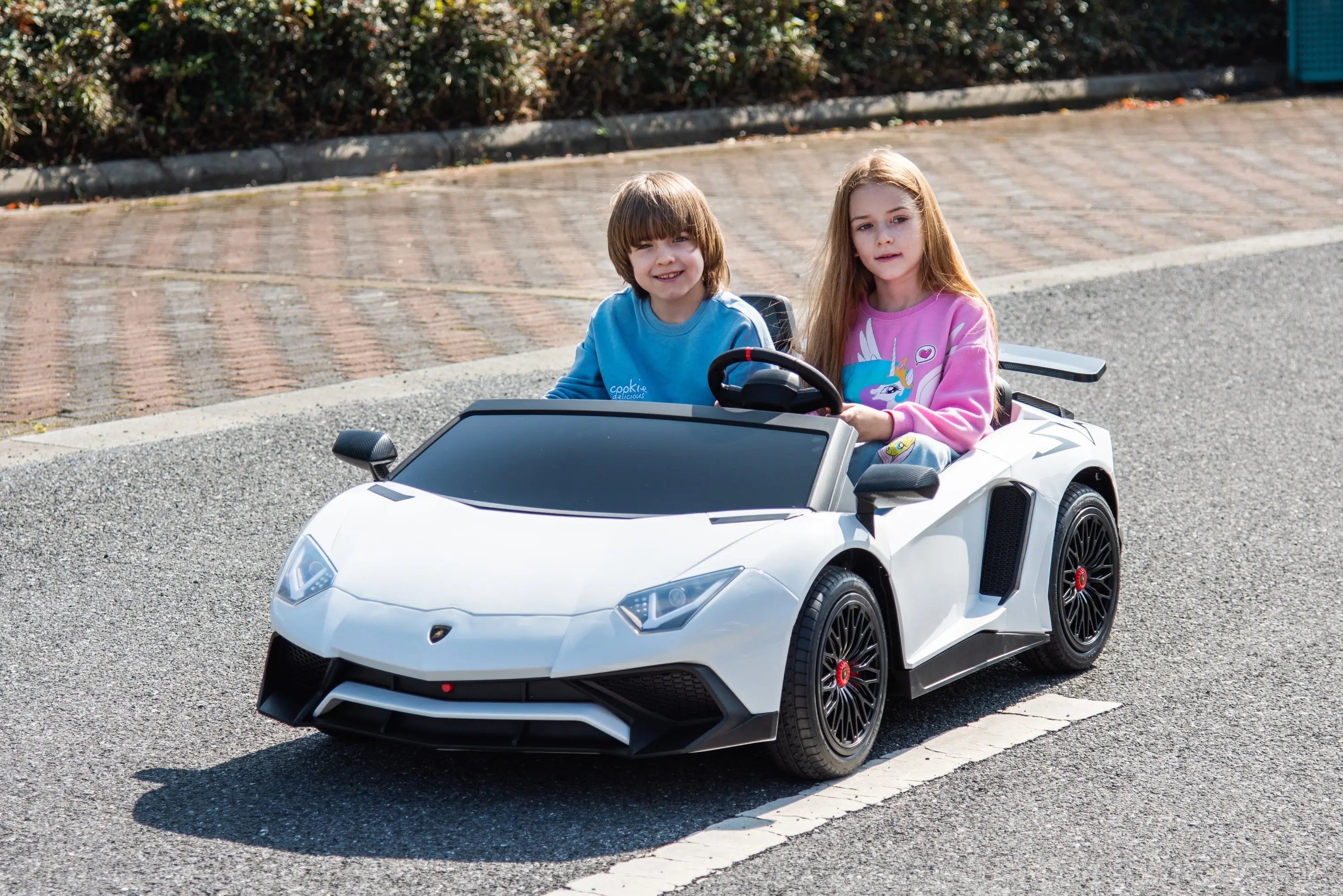 Officially Licensed Lamborghini Aventador 24V 2-Seater Ride-On Car