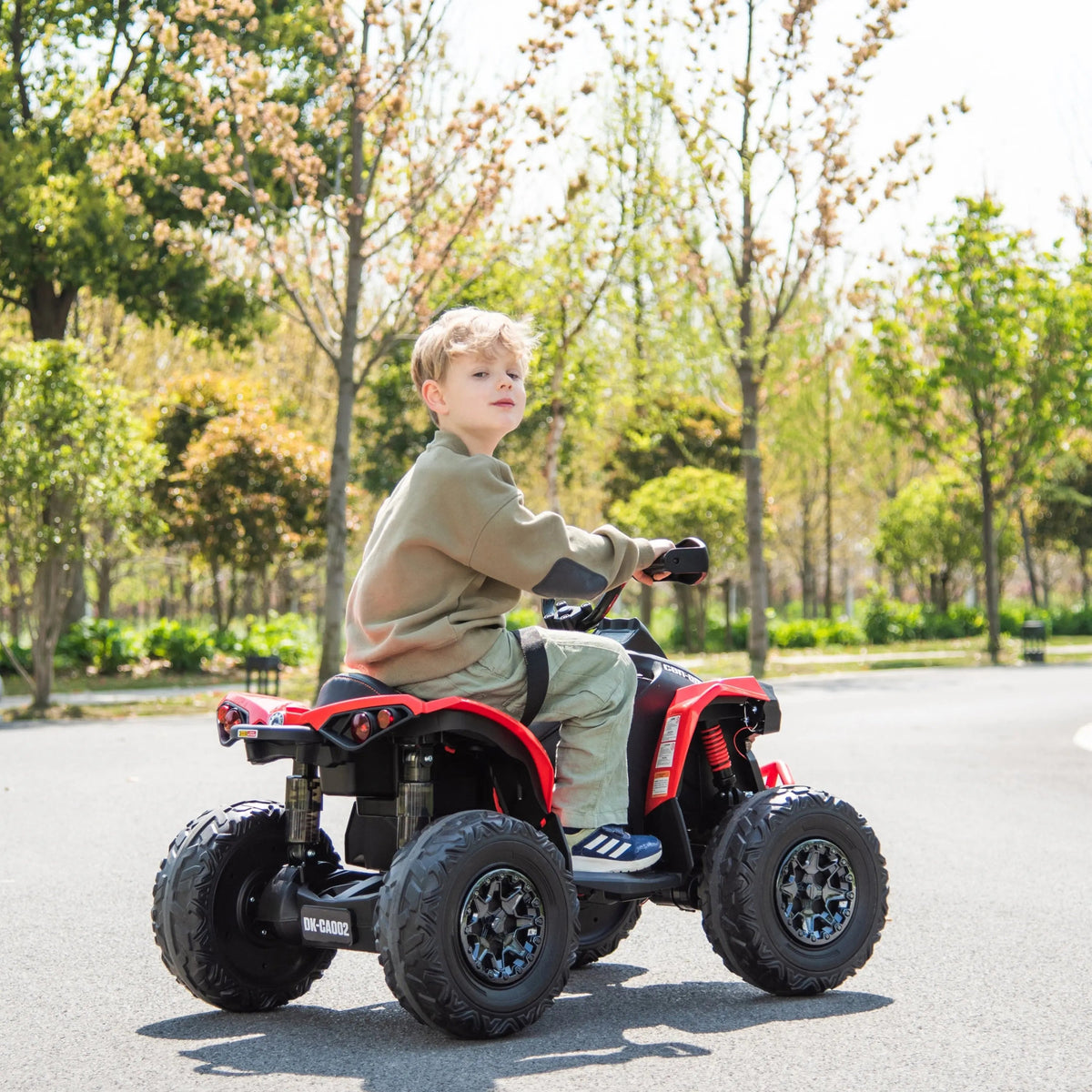 Red Officially Licensed Can-Am Renegade 24V Kids Ride-On ATV