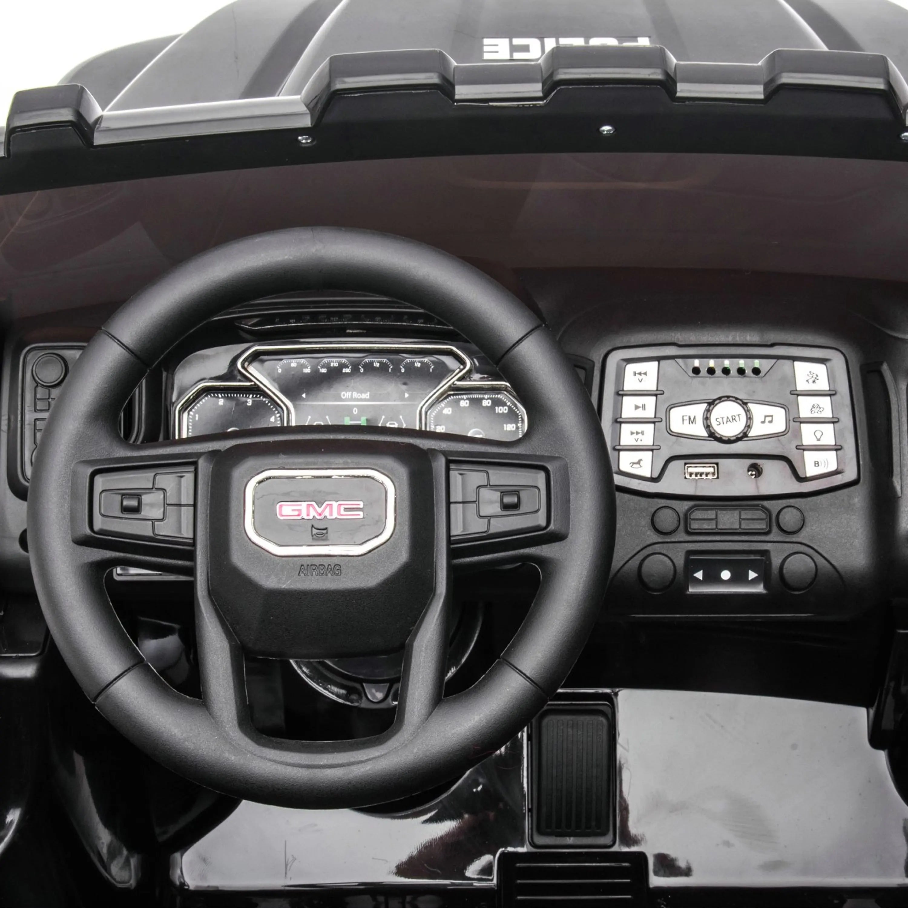 GMC Sierra Denali 24V 2-Seater Ride-On Police Truck