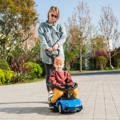 Lamborghini 3-in-1 Kids Push Ride-On Car