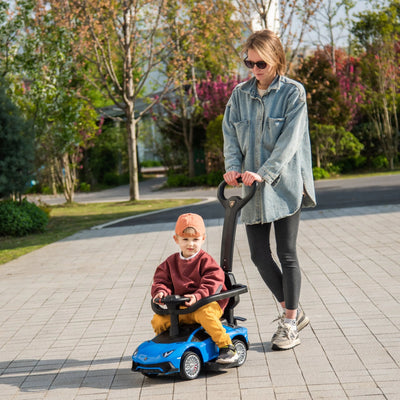 Lamborghini 3-in-1 Kids Push Ride-On Car
