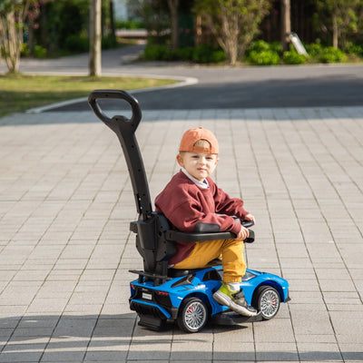 Lamborghini 3-in-1 Kids Push Ride-On Car