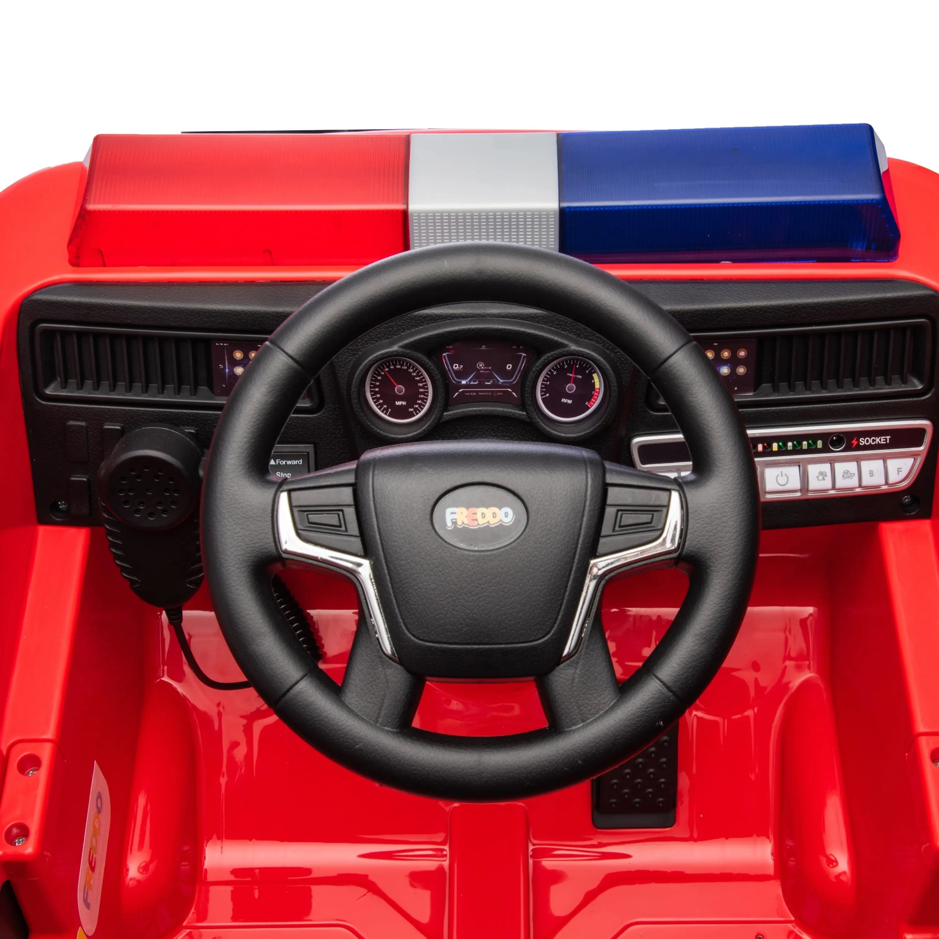 12V Fire Truck Edition Ride-On for Toddlers
