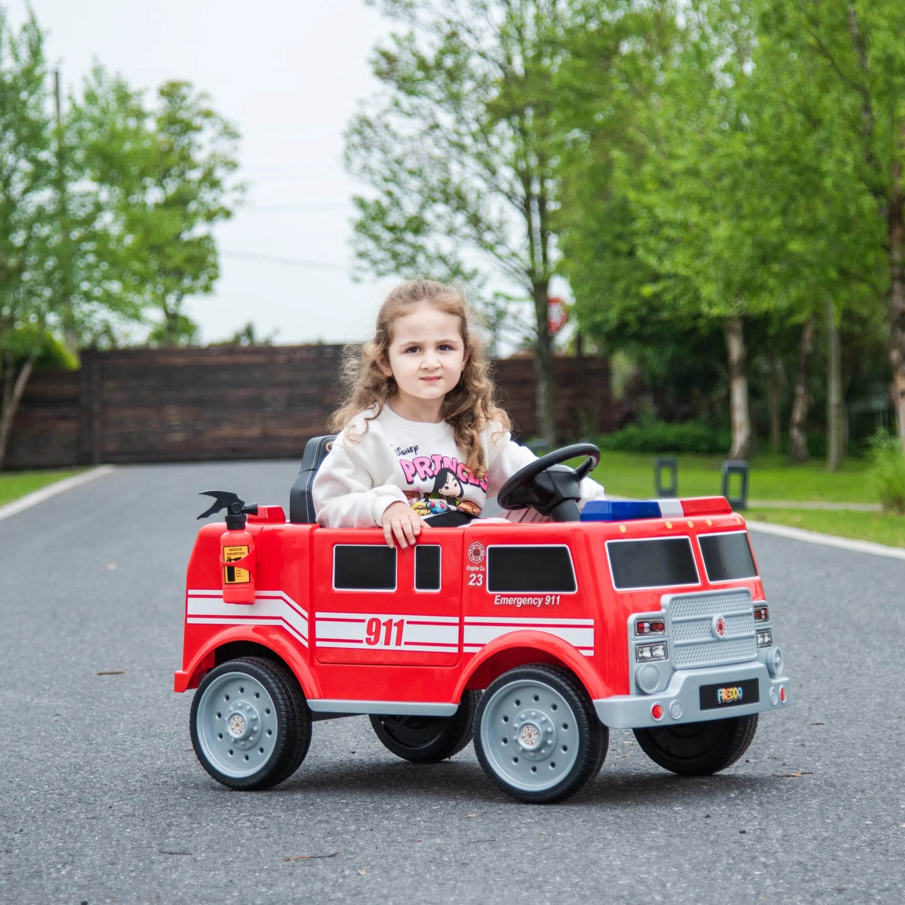 12V Fire Truck Edition Ride-On for Toddlers