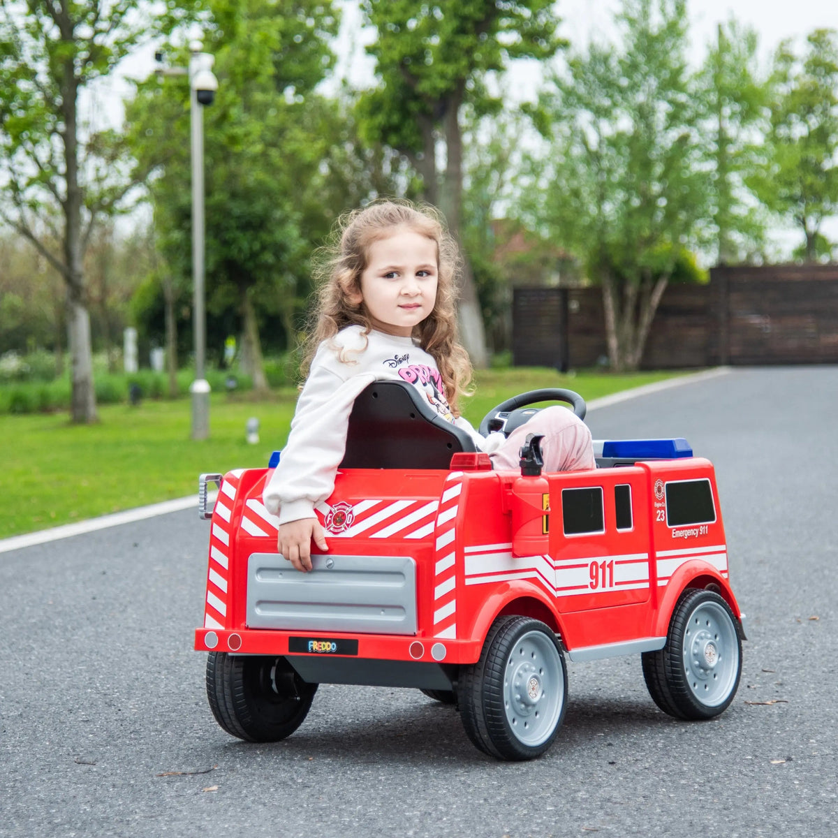 12V Fire Truck Edition Ride-On for Toddlers