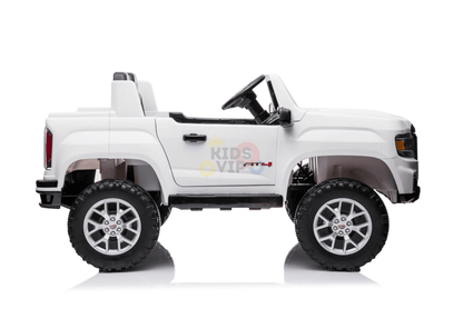 Official 12V GMC Canyon AT4 2-Seater  Ride-On Truck, Rubber Wheels, Leather Seats, Storage, Tailgate, RC image 13