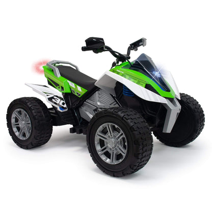 INJUSA XXL Rage Edition 24V Kids Powered Quad /ATV With Rubber Wheels - 11Km/ Hr image 8