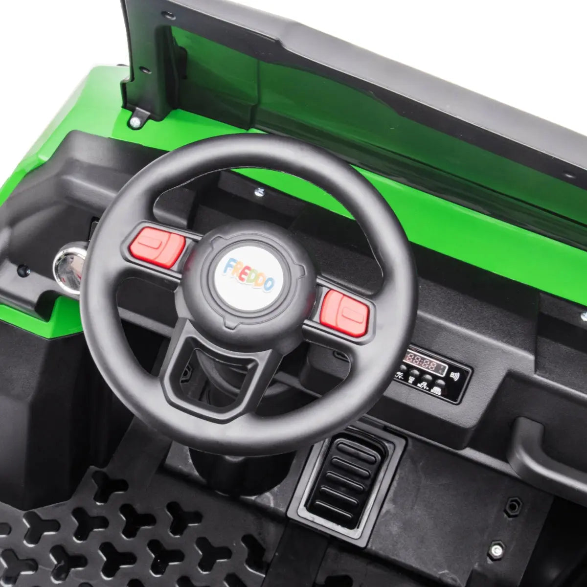 6-Wheeler 24V 2-Seater Ride-on Tractor Trailer with Dump Cart and Parental Remote