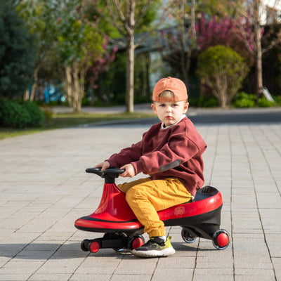 Kids Swing Car with Flashing Wheels