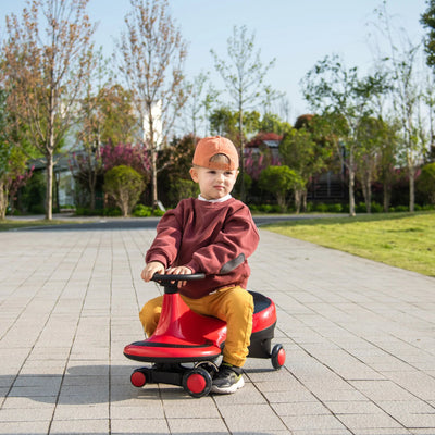 Kids Swing Car with Flashing Wheels