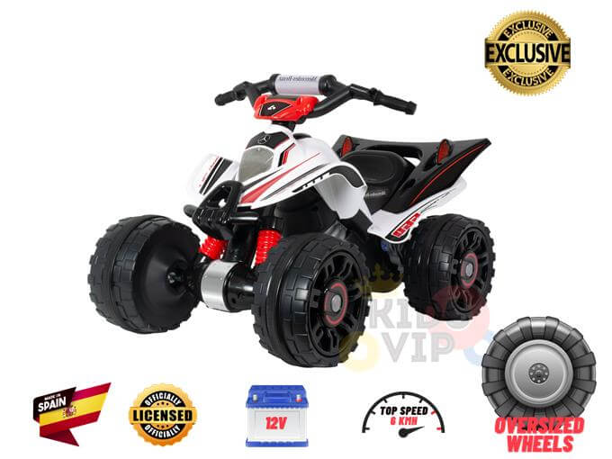 KidsVip INJUSA Mercedes Benz 12V Mantis Edition Ride On Quad /ATV for Kids image 0