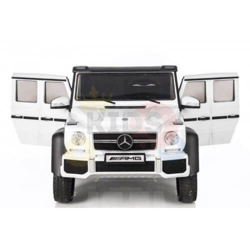 Mercedes G63 24V 6-Wheel 2-Seater Ride-on | 4WD, MP3, SD, USB, Remote Control | White image 12