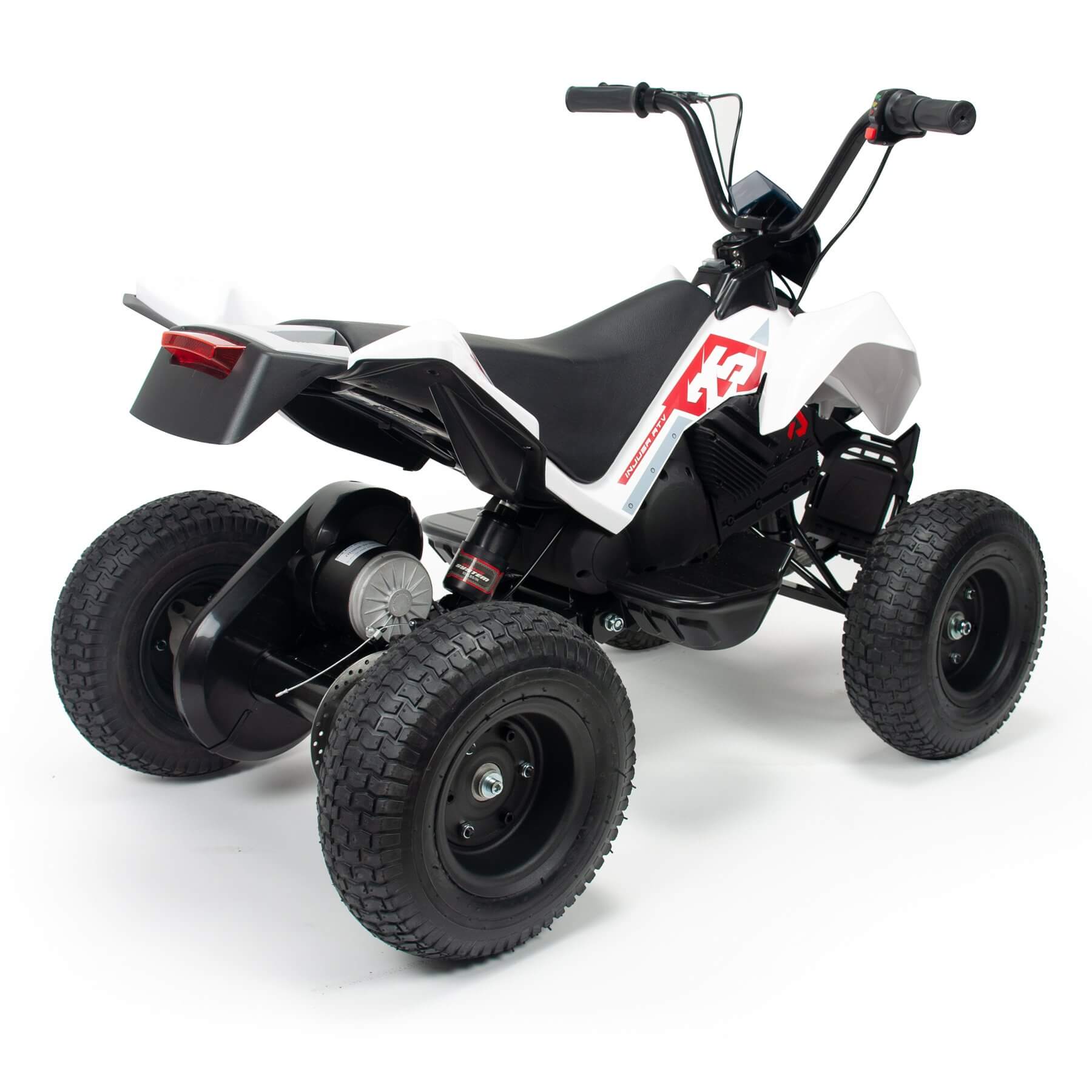KIDSVIP INJUSA 24V X-Treme Zero Edition Ride On Quad/ATV for Kids, Rubber Wheels image 7