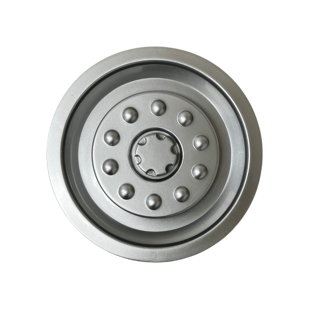 Wheel cap pair replacement for 12V Mack Truck ride-on vehicle