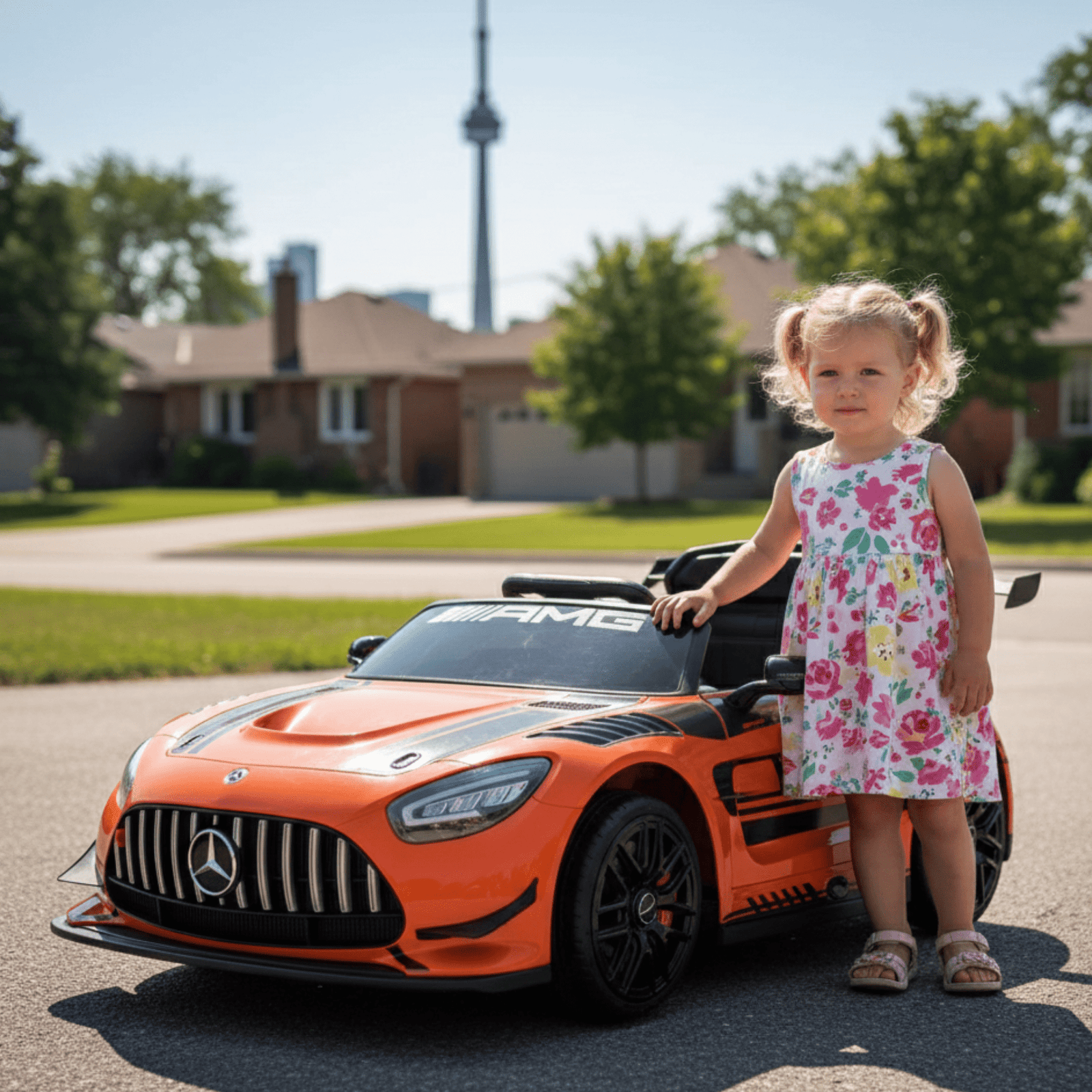 Orange, Complete Sport 12V Official Mercedes-Benz GT3, RC.