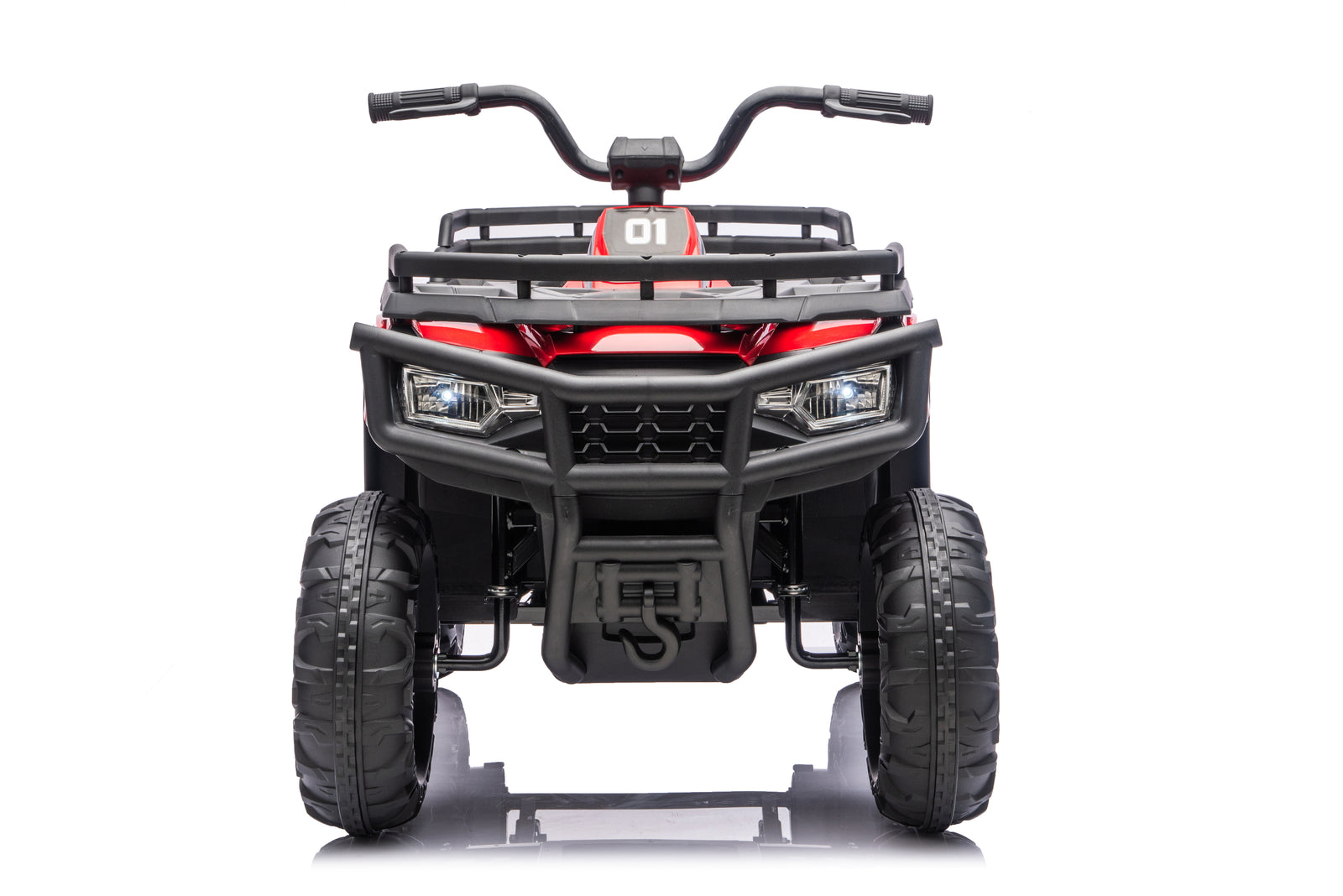 Titan Pro Edition 24V Kids Electric ATV with 200W Brushless Motor, Rubber Inflatable Wheels & Leather Seat