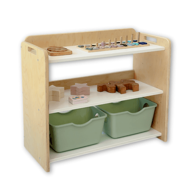 BANANA - Montessori Shelf with Borders.