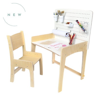 LUMEN - Big Kid Desk & Chair | Adjustable Height Study Table.