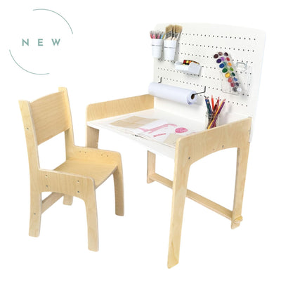 LUMEN - Big Kid Desk & Chair | Adjustable Height Study Table.