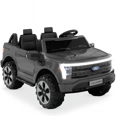 Black 2 Seater Lighting Edition Ford F-150, 24V Kids Ride on Truck.