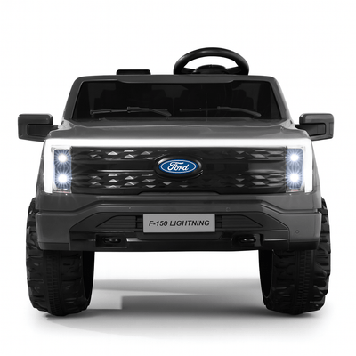 Black 2 Seater Lighting Edition Ford F-150, 24V Kids Ride on Truck.