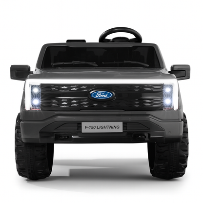 Black 2 Seater Lighting Edition Ford F-150, 24V Kids Ride on Truck