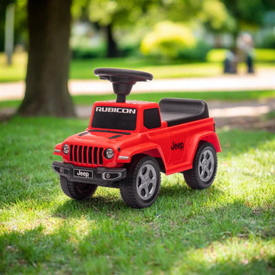 Red Jeep Rubicon Foot to Floor Ride-On for Toddlers